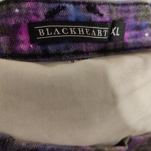 Blackheart Space Print Overalls - Picture 2 of 2